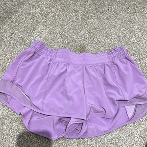 Purple lululemon shorts
